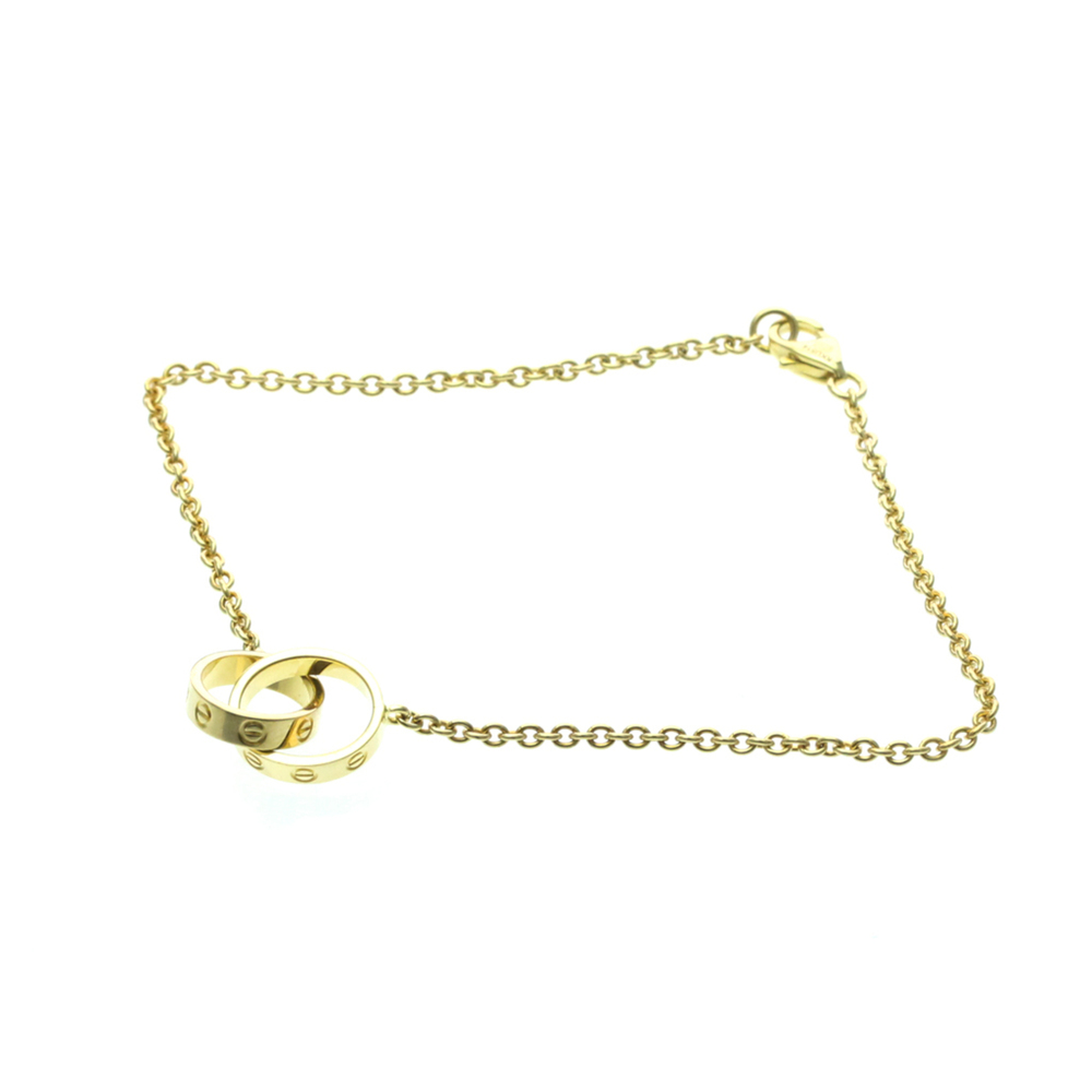 CARTIER 18k Gold Love Charm Bracelet